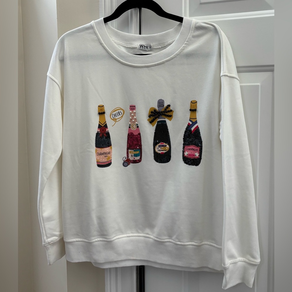 Why Dress Champagne Sweatshirt